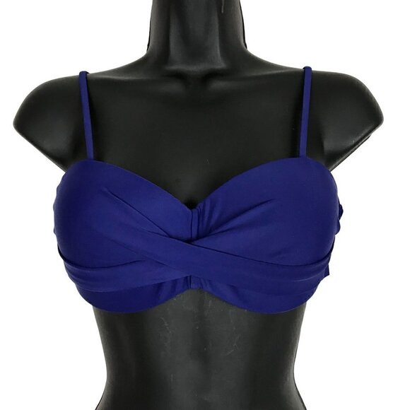 Nwt  Beachsissi Royal Blue Bikini Top Size S - Picture 2 of 5